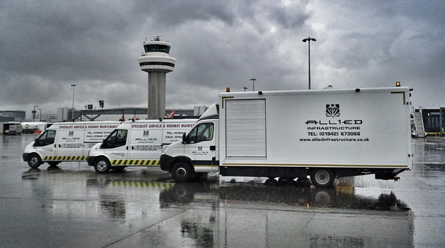 Allison Şanzımanlı Iveco Daily Pist Onarım Araçları Hizmette