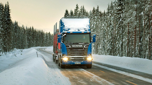 Scania’dan Yeni Teknolojilerini Karlı Yollarda Tanıttı