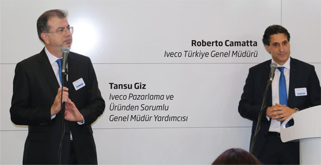 Iveco Türkiye Genel Müdürü Roberto Camatta  - Iveco Pazarlama ve Üründen Sorumlu Genel Müdür Yardımcısı Tansu Giz