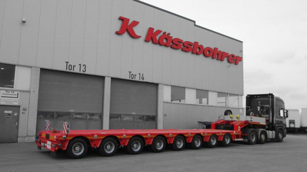 Alman Reiser Schwertransport’a 8 Dingilli Kassbohrer Hidrolik Low-Bed