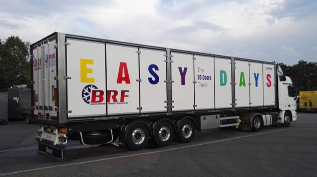 BRF Treyler 20 Kapılı Frigorifik Treylerini Sergiledi